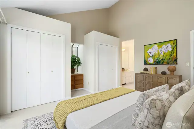 Vaulted Ceilings with ensuite Bath