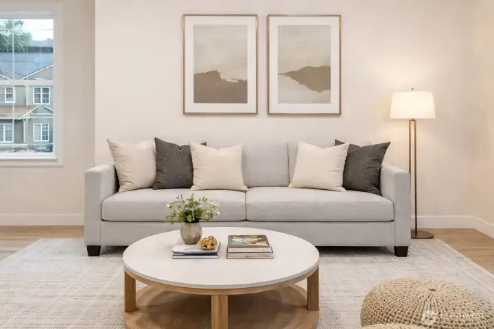 Virtually staged bonus room