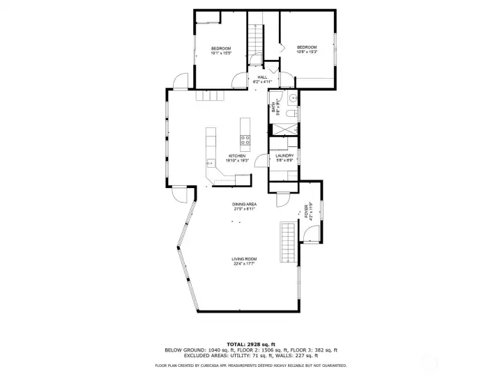 Main level floor plan.