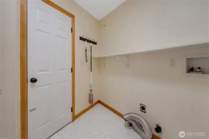Main floor utility room