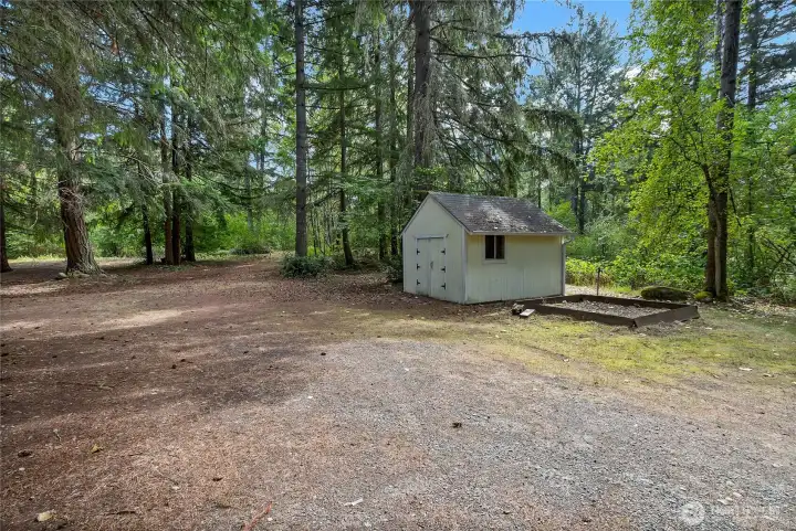 Shed to store your tools and supplies for your hobby farm.