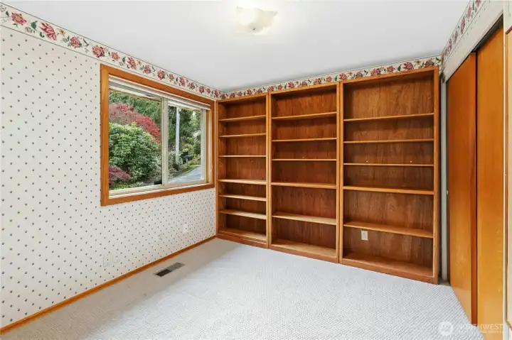 Bedroom 3 can be used as an office and is right off the entryway