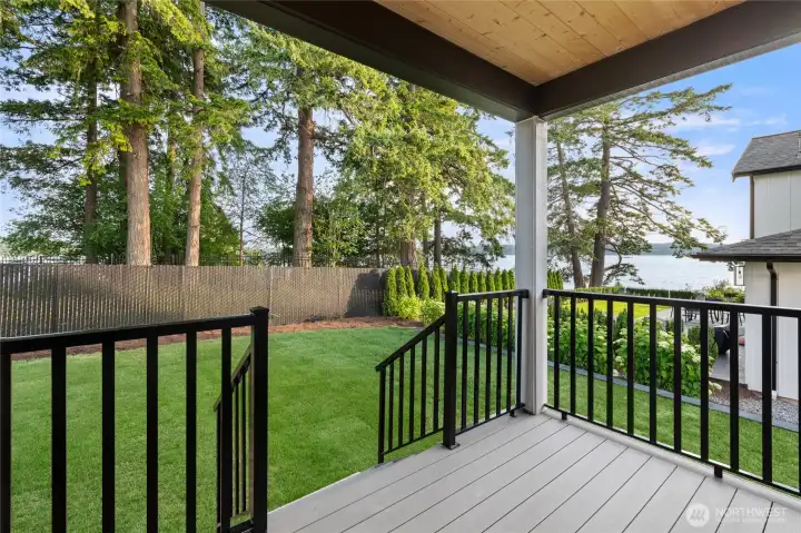 view from the deck off the kitchen