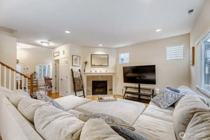 Fireplace keeps it cozy all winter