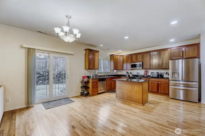 Second informal dining area off the kitchen and sliding glass door to your backyard