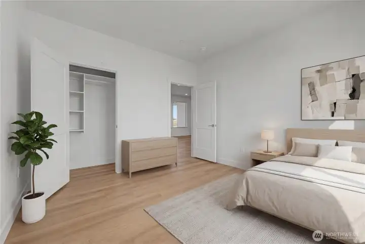 Bedroom #1 Virtually staged