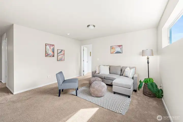 Upstairs bonus space with lots of natural light.