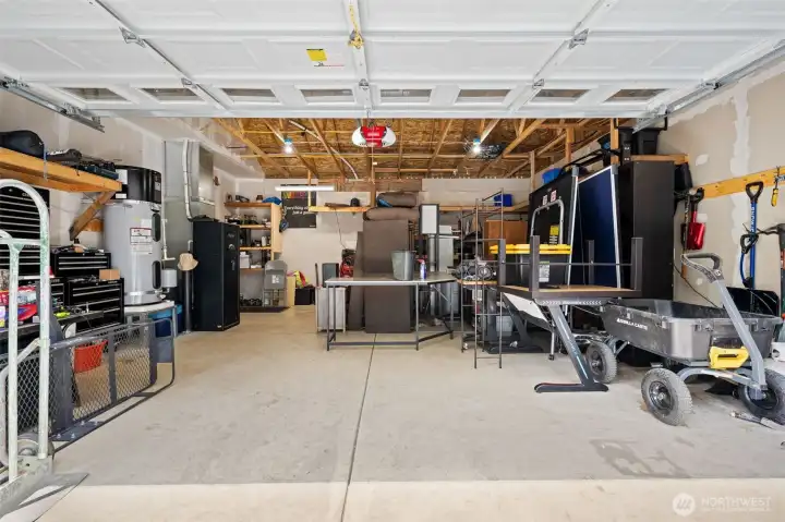 Large 2 car garage