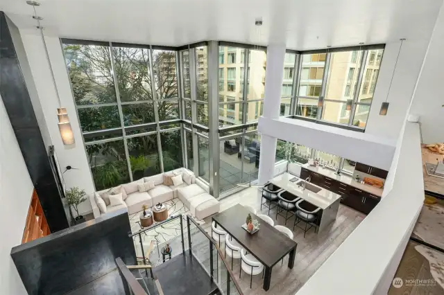 One of a kind loft condo with huge private patio!