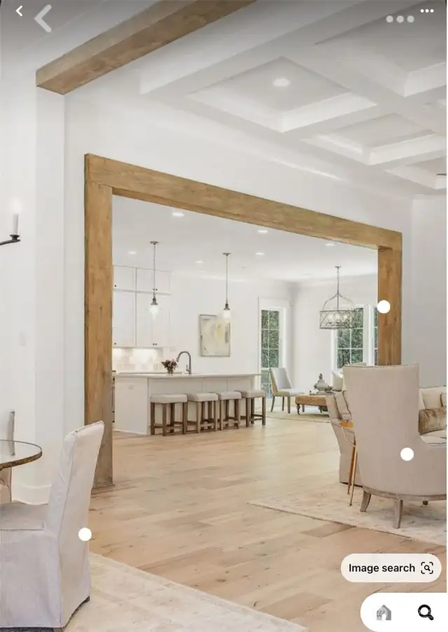 Dining Room Beam Archway Example