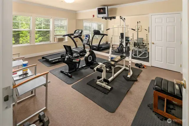 Gym on second floor