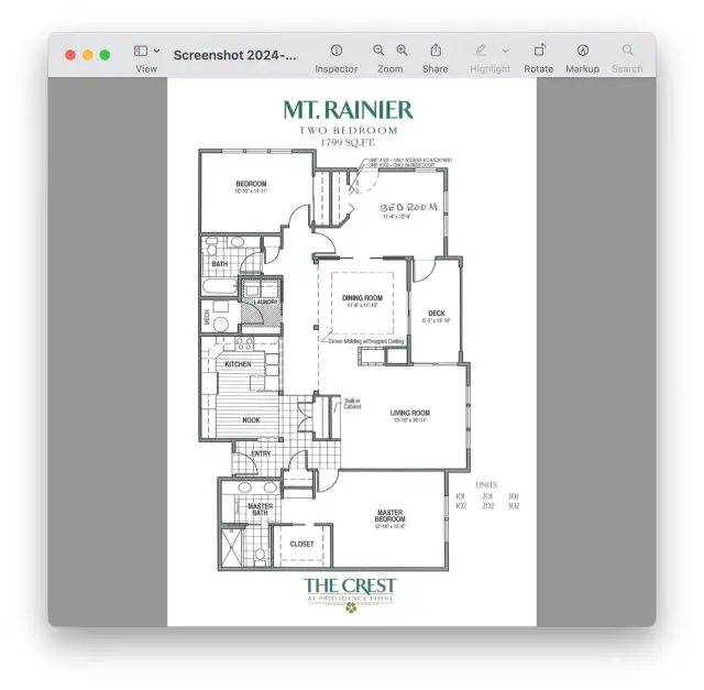 Mt. Rainier floor plan