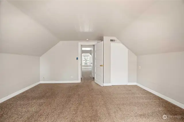 Bedroom #1 on 2nd floor leading to hallway closet and 2nd Bedroom