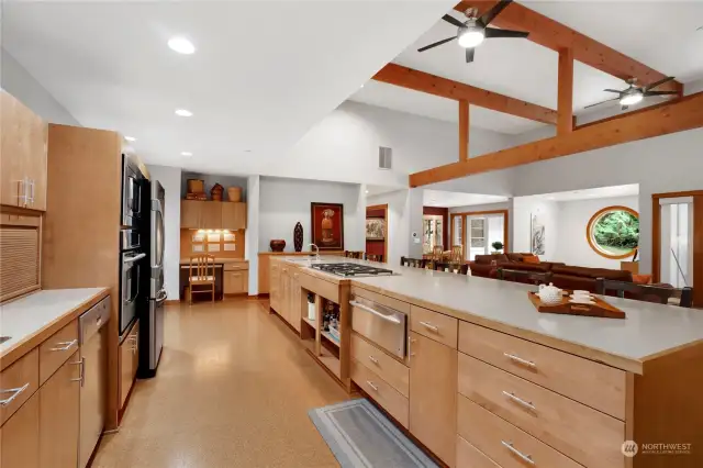 This amazing kitchen has everything including a huge center island for prep space or entertaining