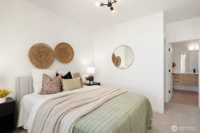 Photos from model home with similar layout, but different color scheme