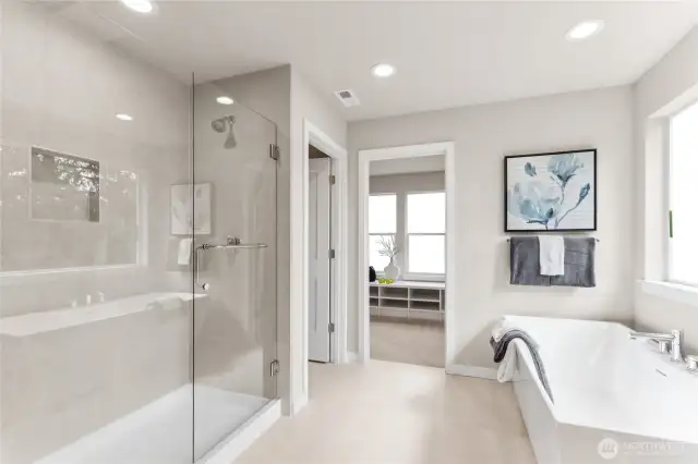 Primary Bathroom. Photos are for representational purposes only.  Colors and options may vary.