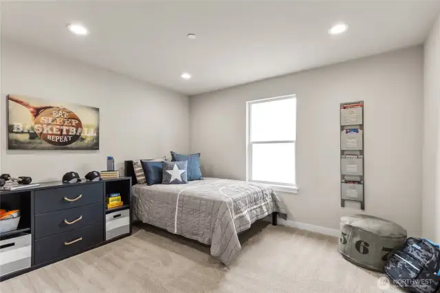 Bedroom 2 Upstairs. Photos are for representational purposes only.  Colors and options may vary.