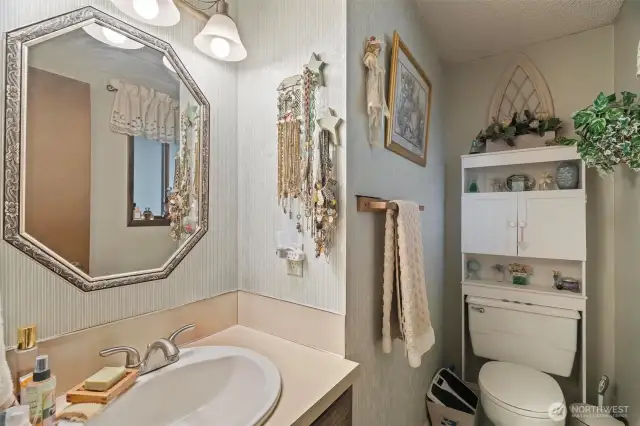 Convenient 1/4 bath off primary bedroom.