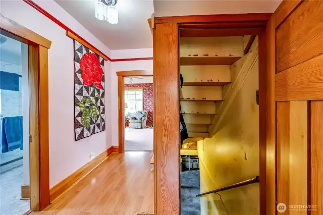 Downstairs to the basement