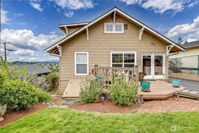The back of the home.