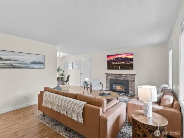 Step inside to a spacious living area