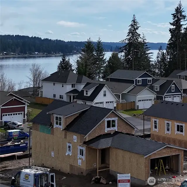 Home is under construction with Views of North Bay
