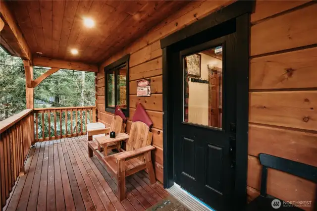 Covered back porch
