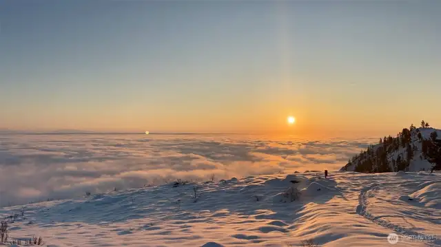 Cloud inversions are an epic sight.