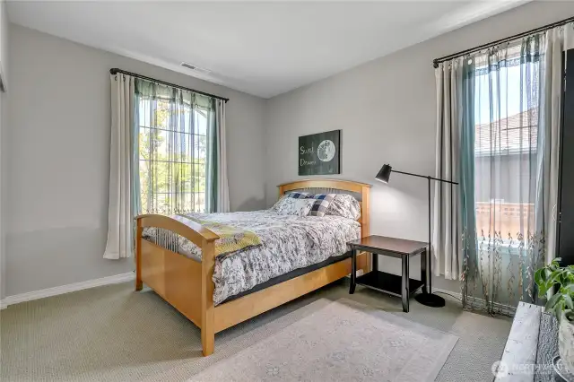 Guest Suite. With private connected Full Bath, this functions as a second Primary Suite!