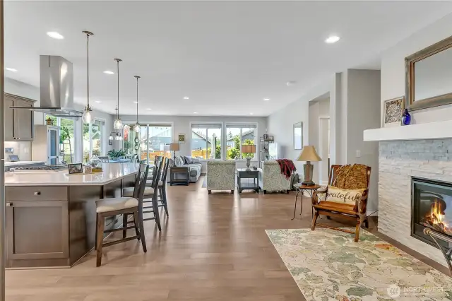 Beautiful LVP Hardwoods throughout the living space!
