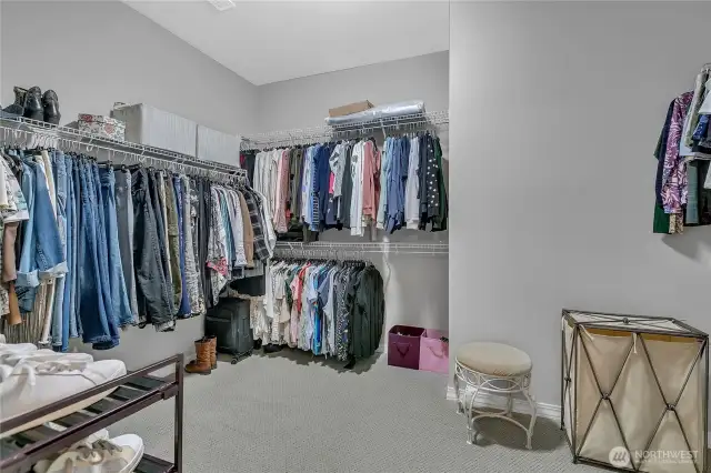 Enormous Primary Suite walk-in Closet.