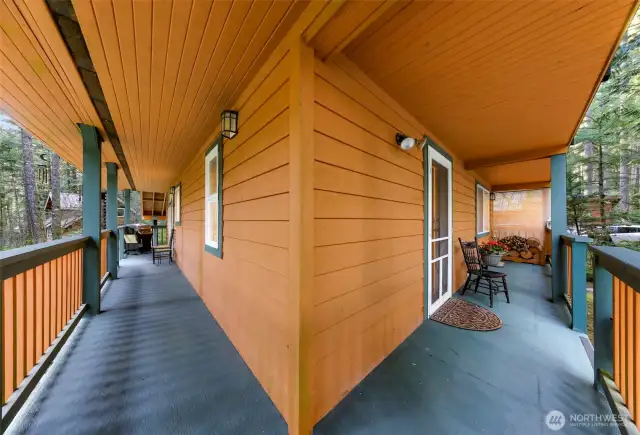 Wraparound porch