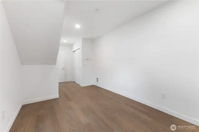 First floor bedroom in additional living unit.