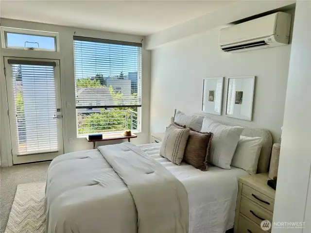 Large bright main bedroom