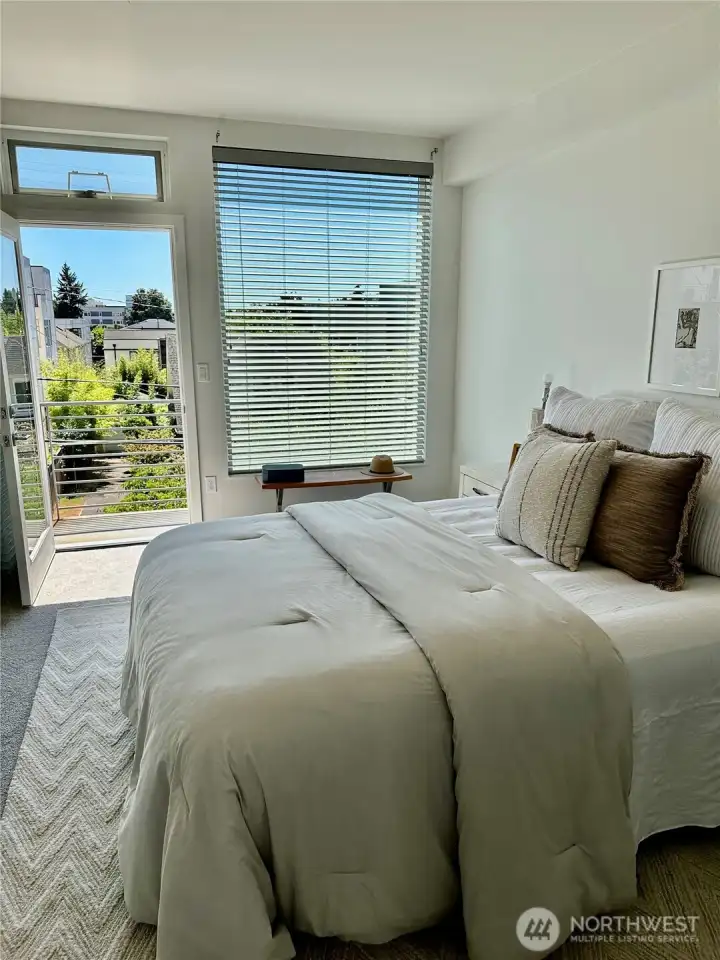 Balcony off the main bedroom