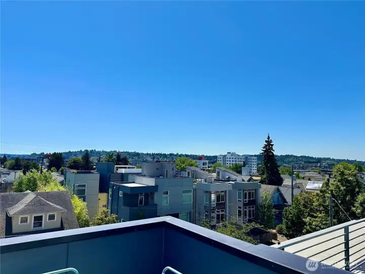 Views from the rooftop deck