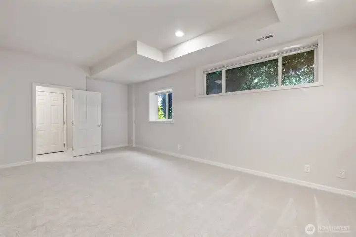 lower bedroom or rec room