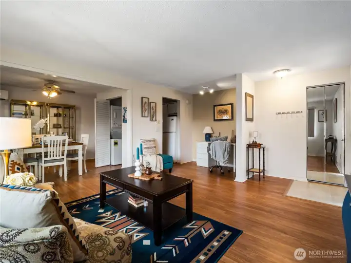 Open concept makes this space so versatile.