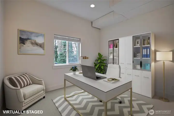 The extra flex room as a home office.