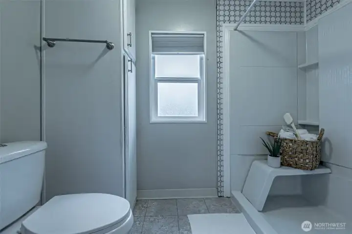 Primary Bathroom with walk in Shower