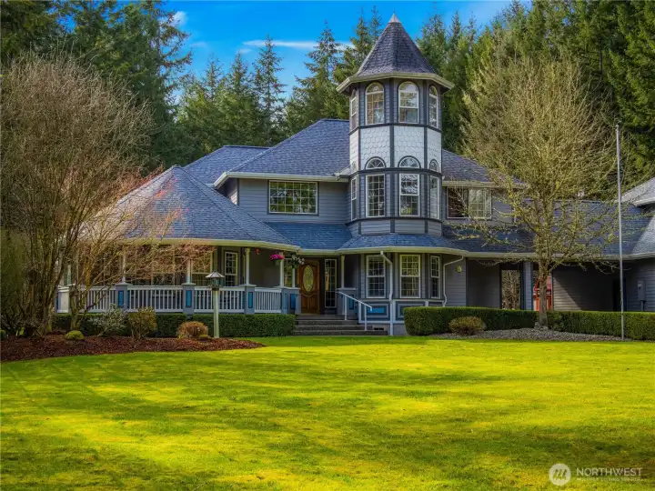 closer shot of main home