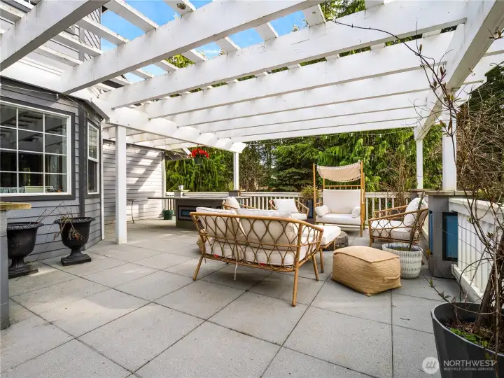 elevated deck with more space to easily entertain