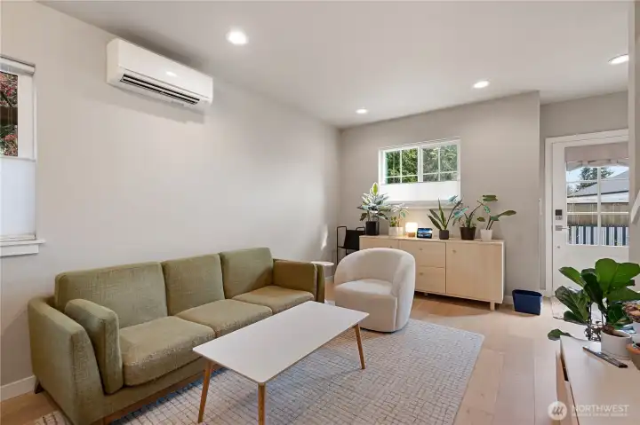 Home is heated and cooled with mini-split units.