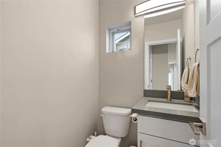 Powder bath on the main floor for guests.