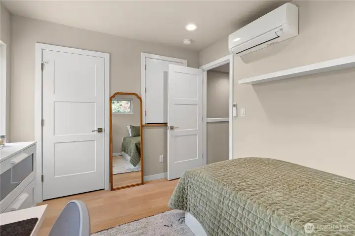 Bedroom 2. Plenty of closet space.