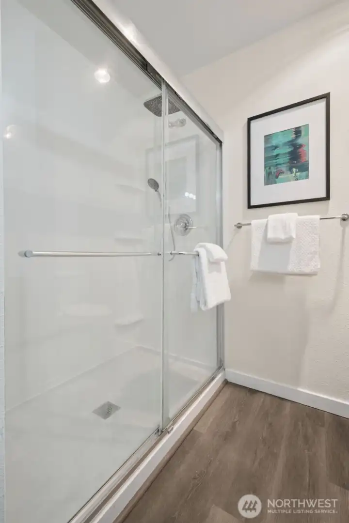Large shower in the primary bathroom!