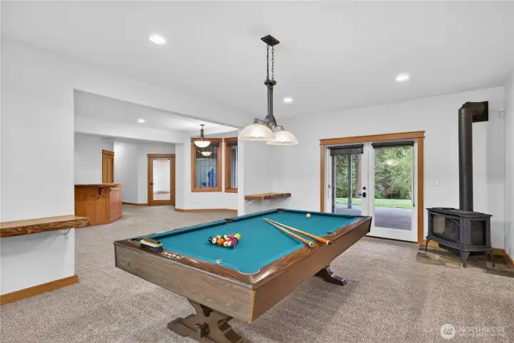 Spacious fully finished daylight basement.