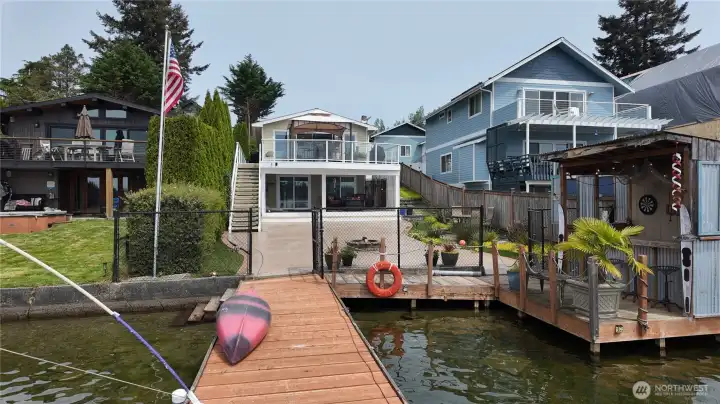 New decking on the dock.