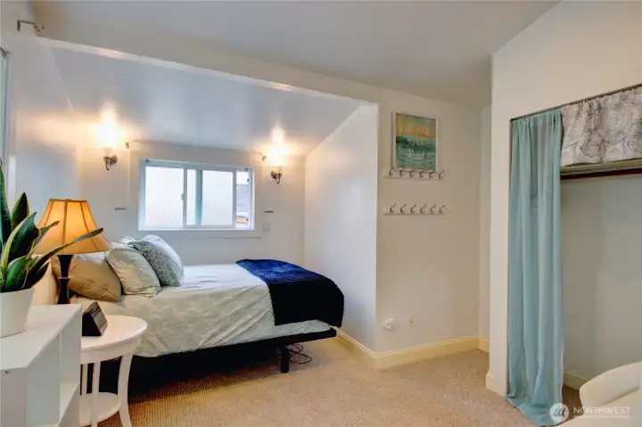 Primary bedroom on the main floor.