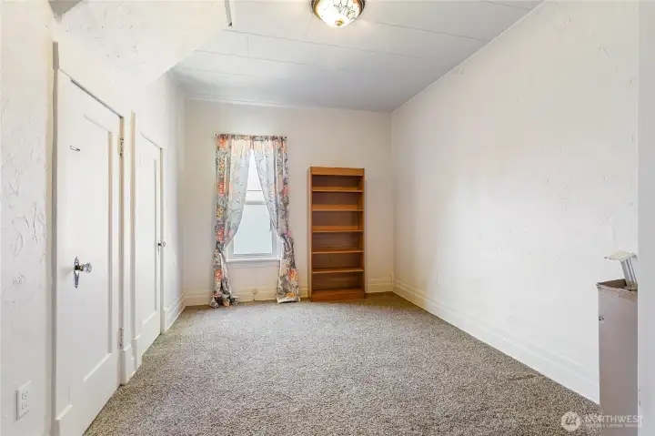 Bedroom #1. First door goes to the basement. 2nd door is the closet. Bedroom #1. First door goes to the basement. 2nd door is the closet.